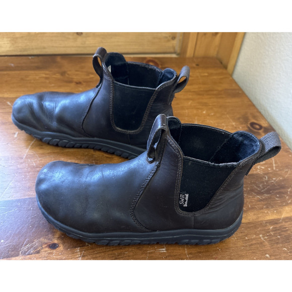 LEMS Chelsea Barefoot Boot Men's 8 Women's 9.5 Brown Waterproof Outdoor Chore - Picture 5 of 11
